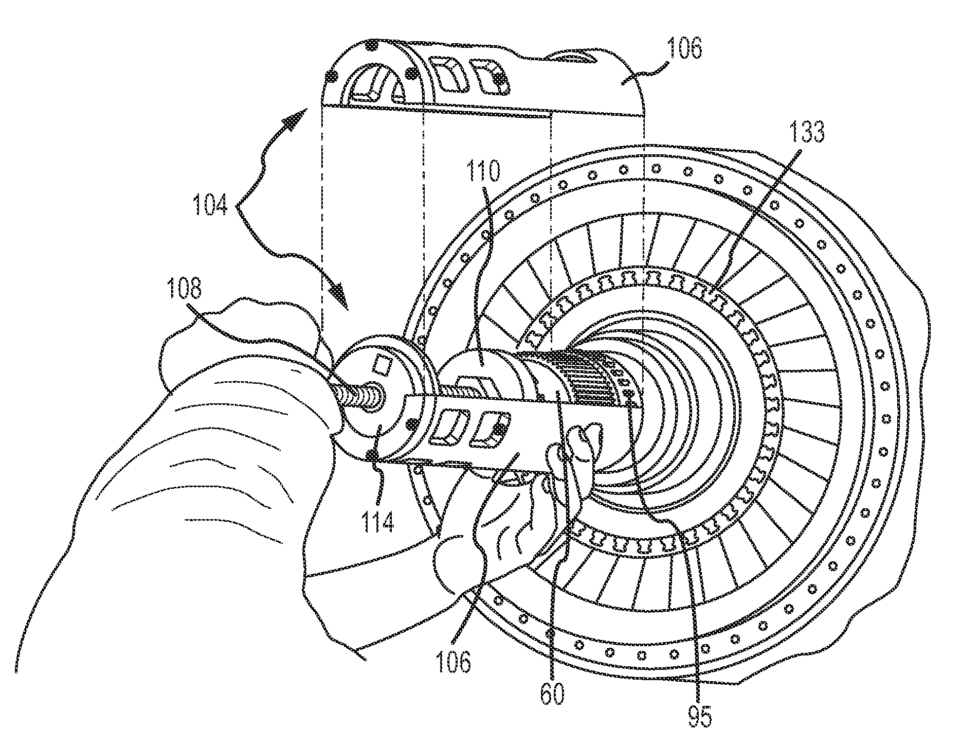 Method and Tooling for Partial Disassembly of a Bypass Turbofan Engine