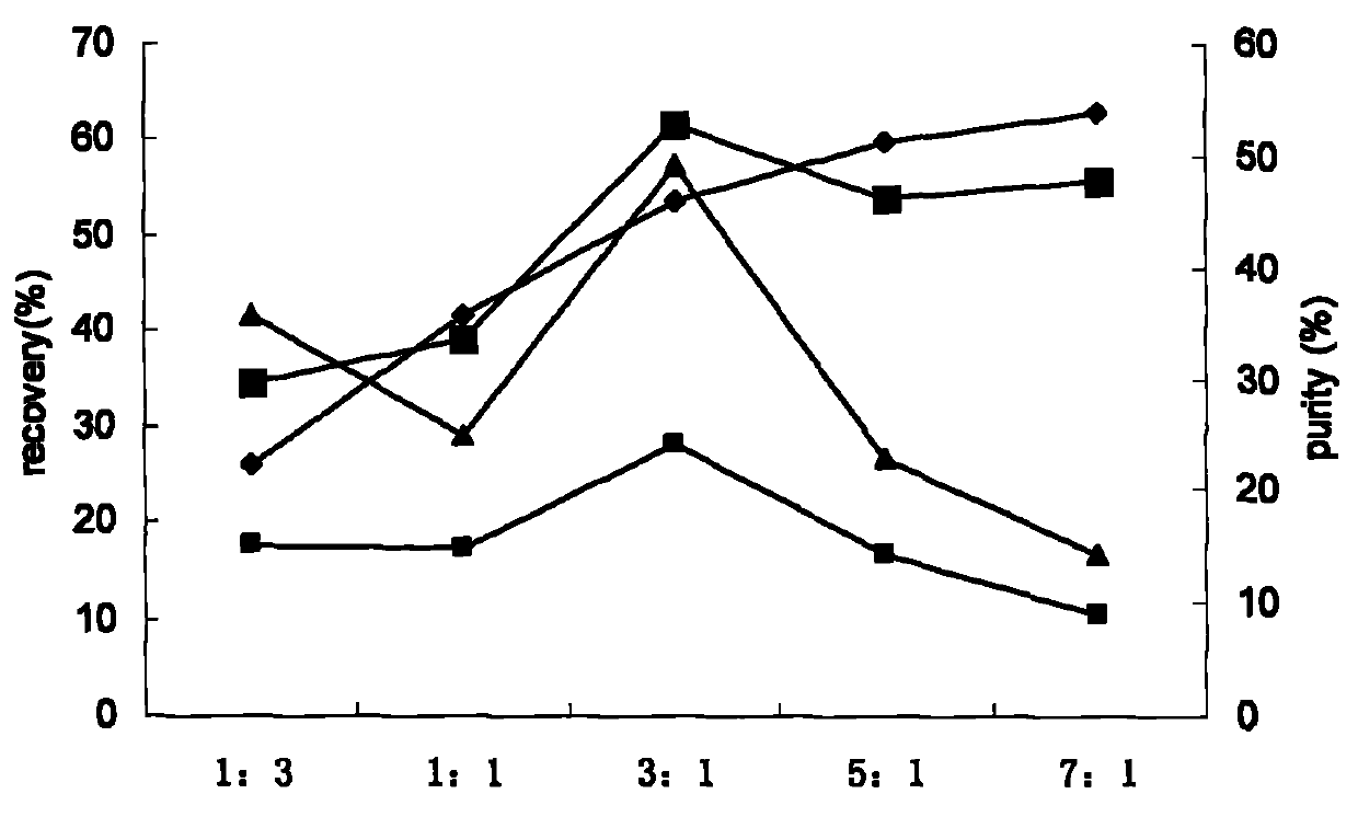 Method for purifying effective ingredients of cicer ariethnum L. bean sprouts