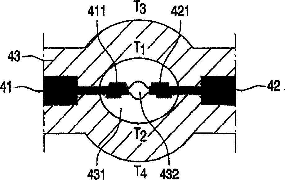 Cooled high intensity gas discharge lamp