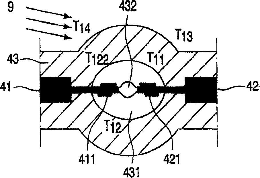 Cooled high intensity gas discharge lamp