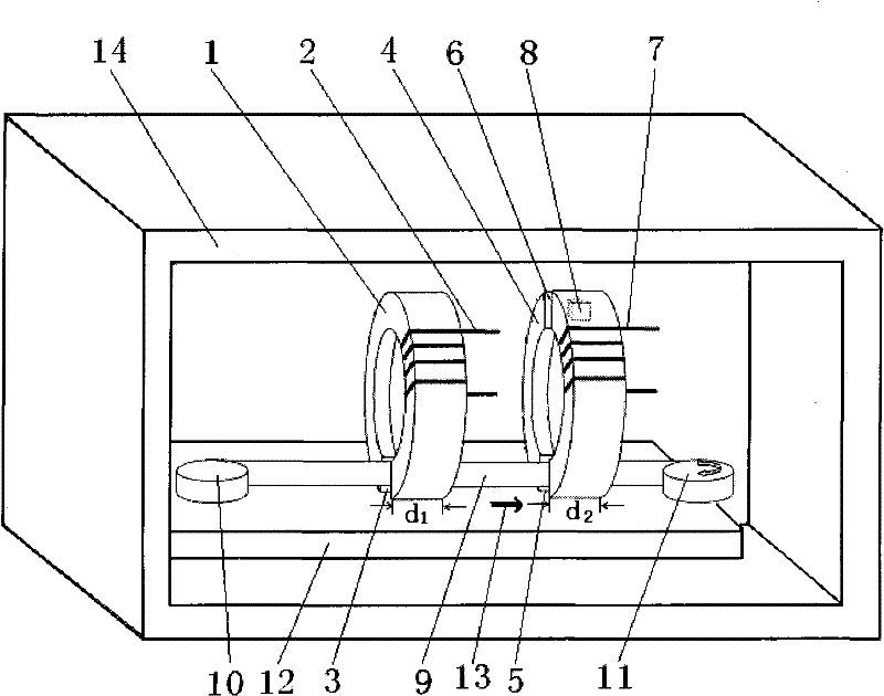 Non-contact type superconduction belt material critical current measuring device