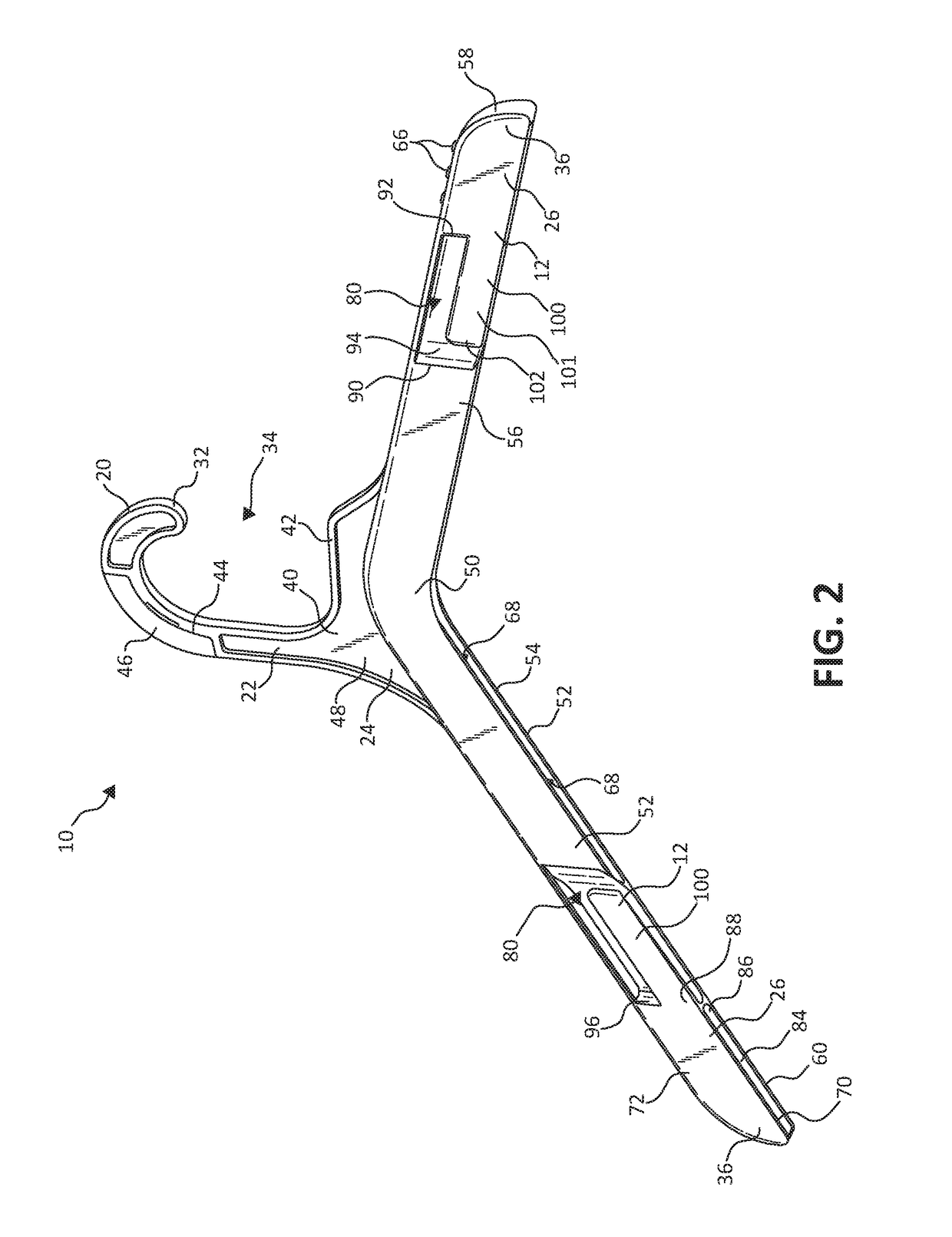 Hanger with securement element