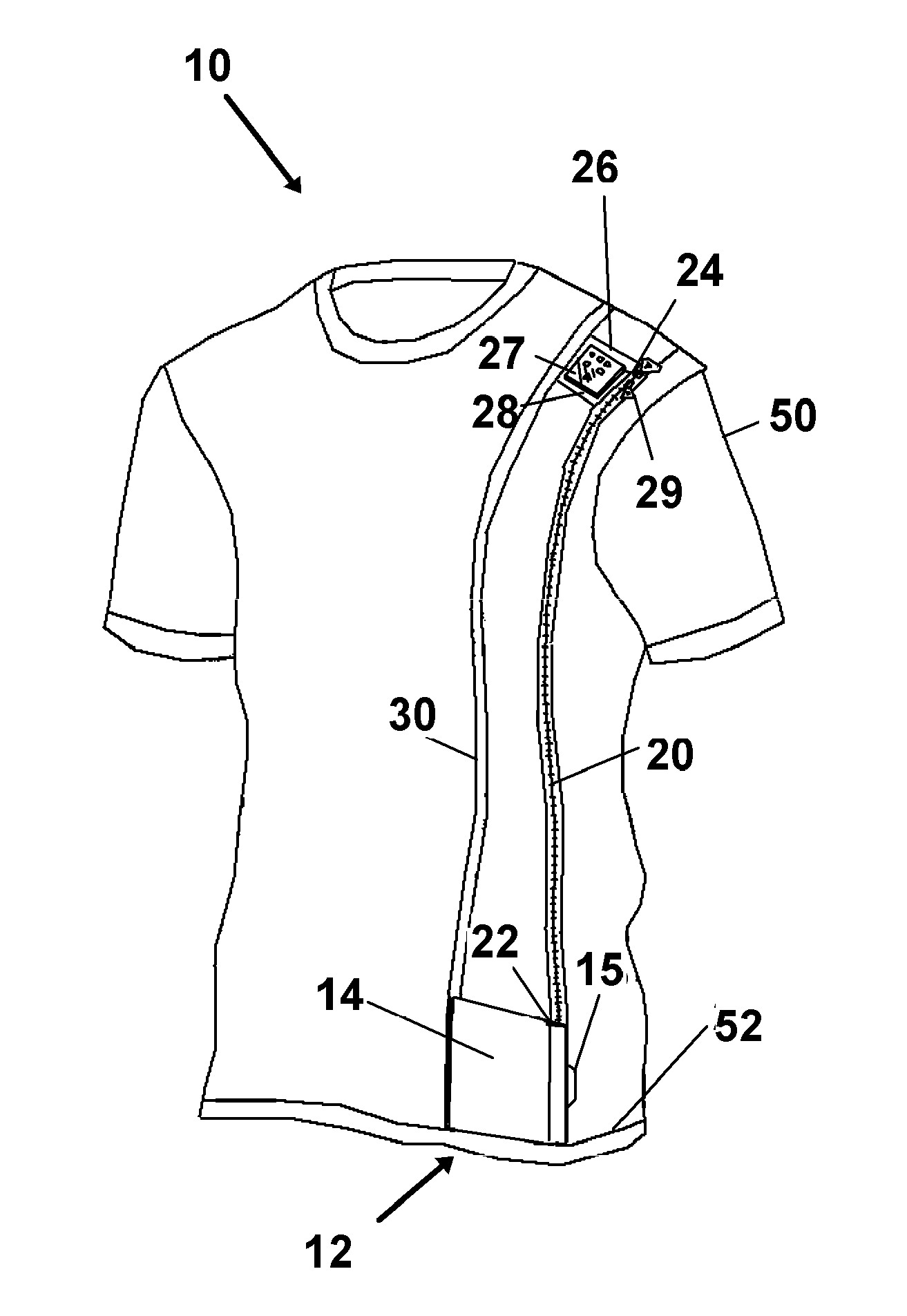 T-shirt Pocket for Touch Screen Mobile Devices