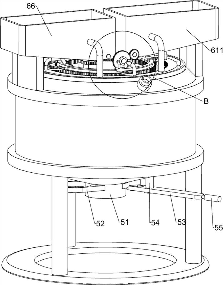 Automatic concrete feeding and stirring device