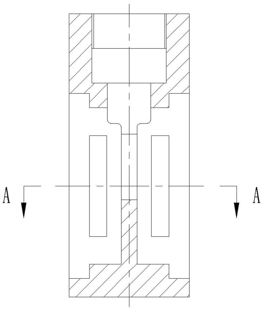 A double-wedge movable gate group driven by mechanical and internal pressure