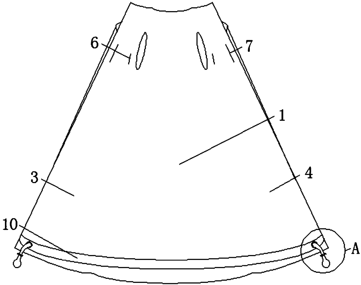 Medical garment for after-delivery lactation