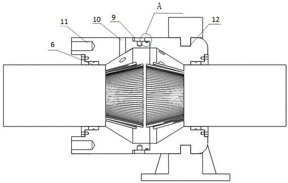 Dynamic cable seal limit anchorage structure
