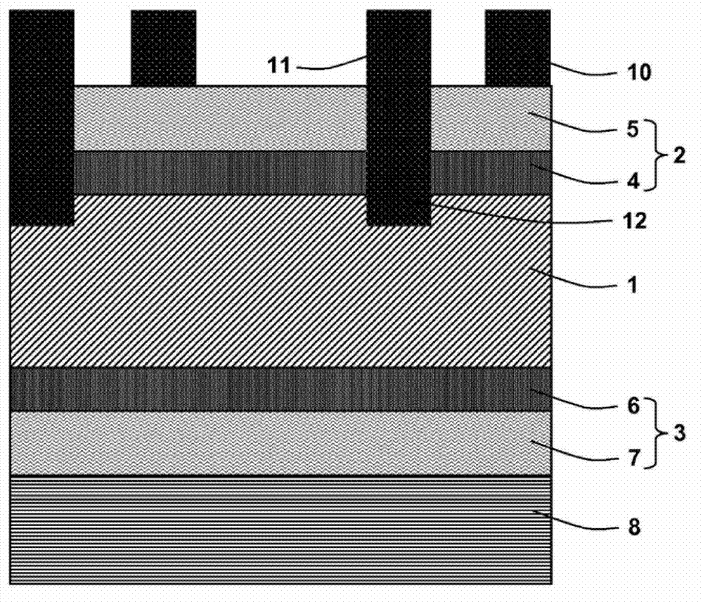Rear-contact heterojunction photovoltaic cell