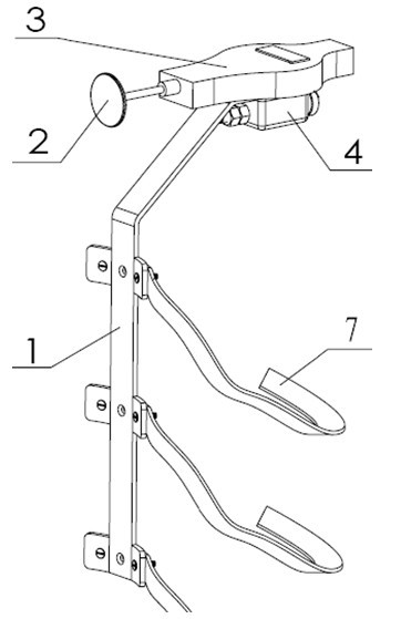 Ligament rupture knee joint dislocation measuring device