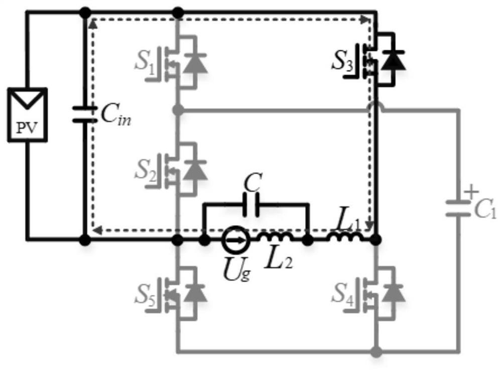 Photovoltaic inverter capable of suppressing leakage current and control method of inverter