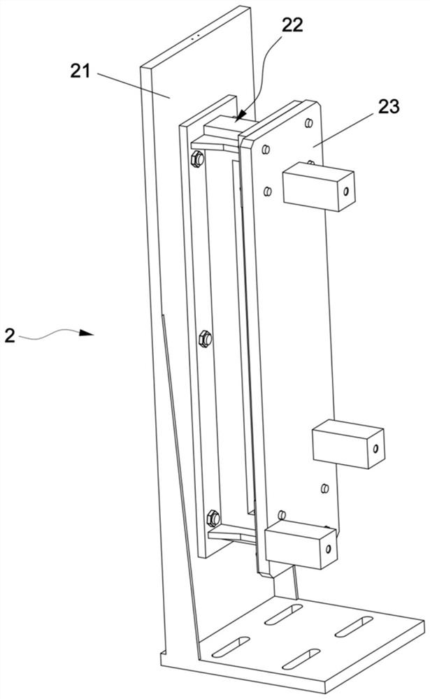 A steering gear impact test bench