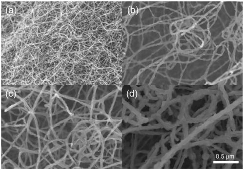 Near-infrared transparent metal chalcogenide/carbon nanotube composite flexible film and preparation method thereof