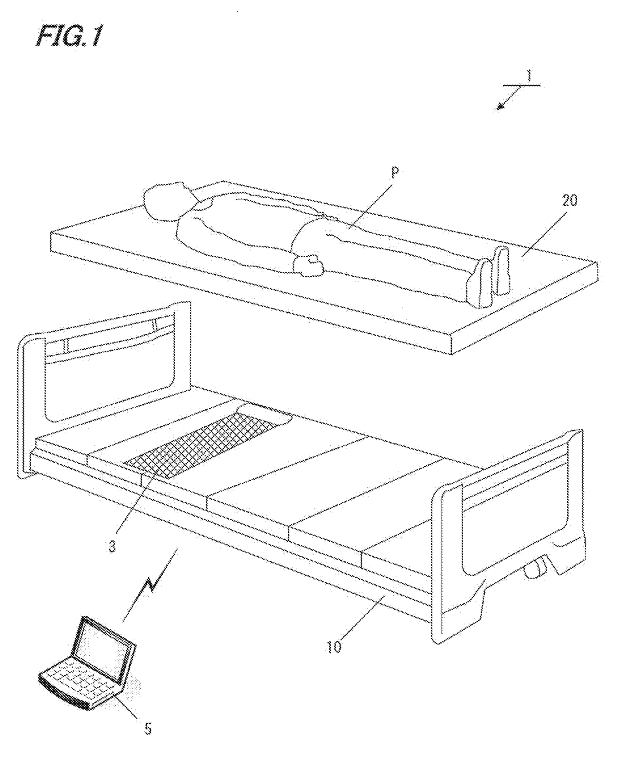 Bio-information output device, bio-information output method and program