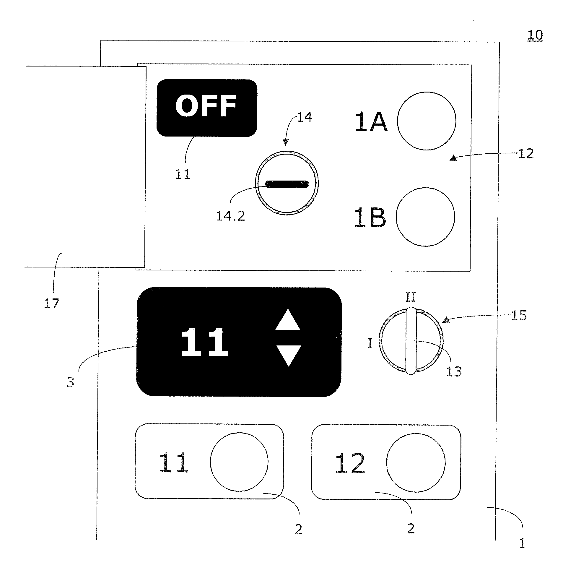 Emergency device for installing in an elevator car of an elevator installation