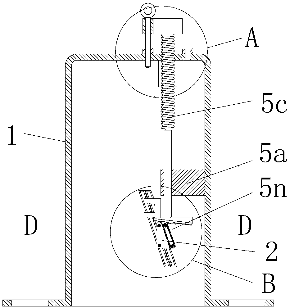 Vibration cylinder structure for vibration polishing equipment