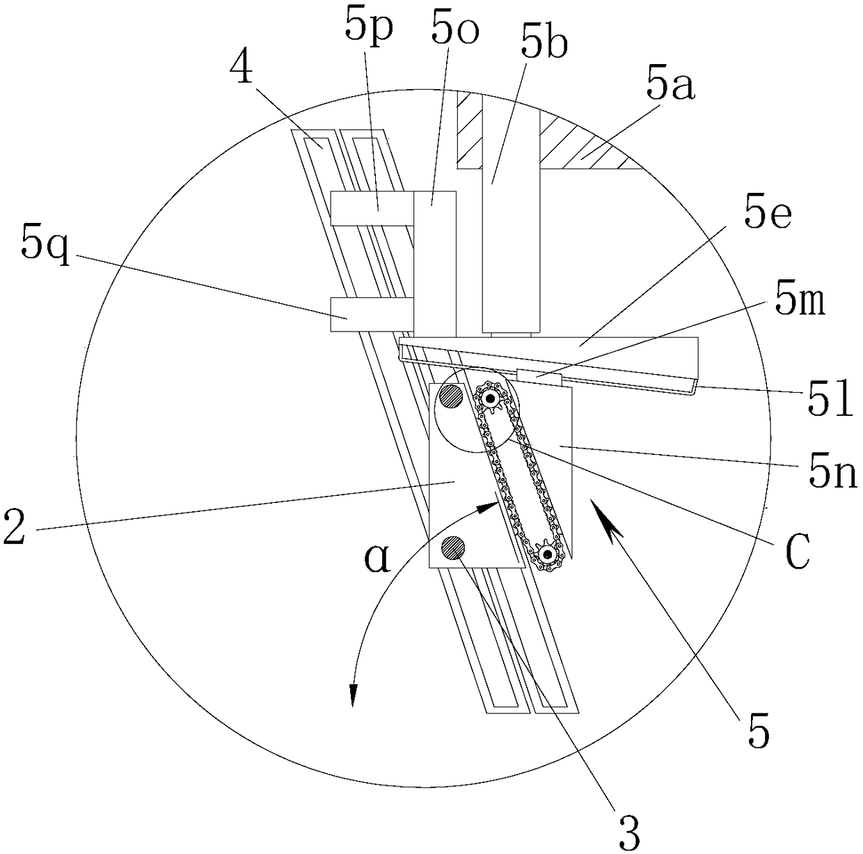 Vibration cylinder structure for vibration polishing equipment
