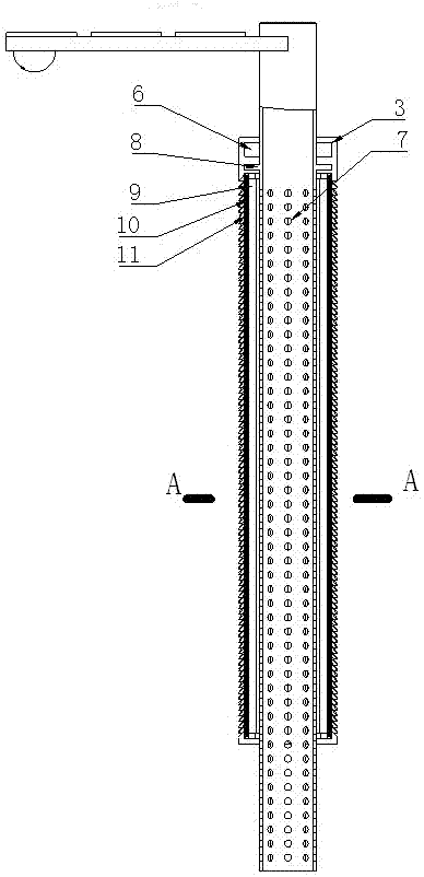 An air purifier installed on an ordinary street light pole