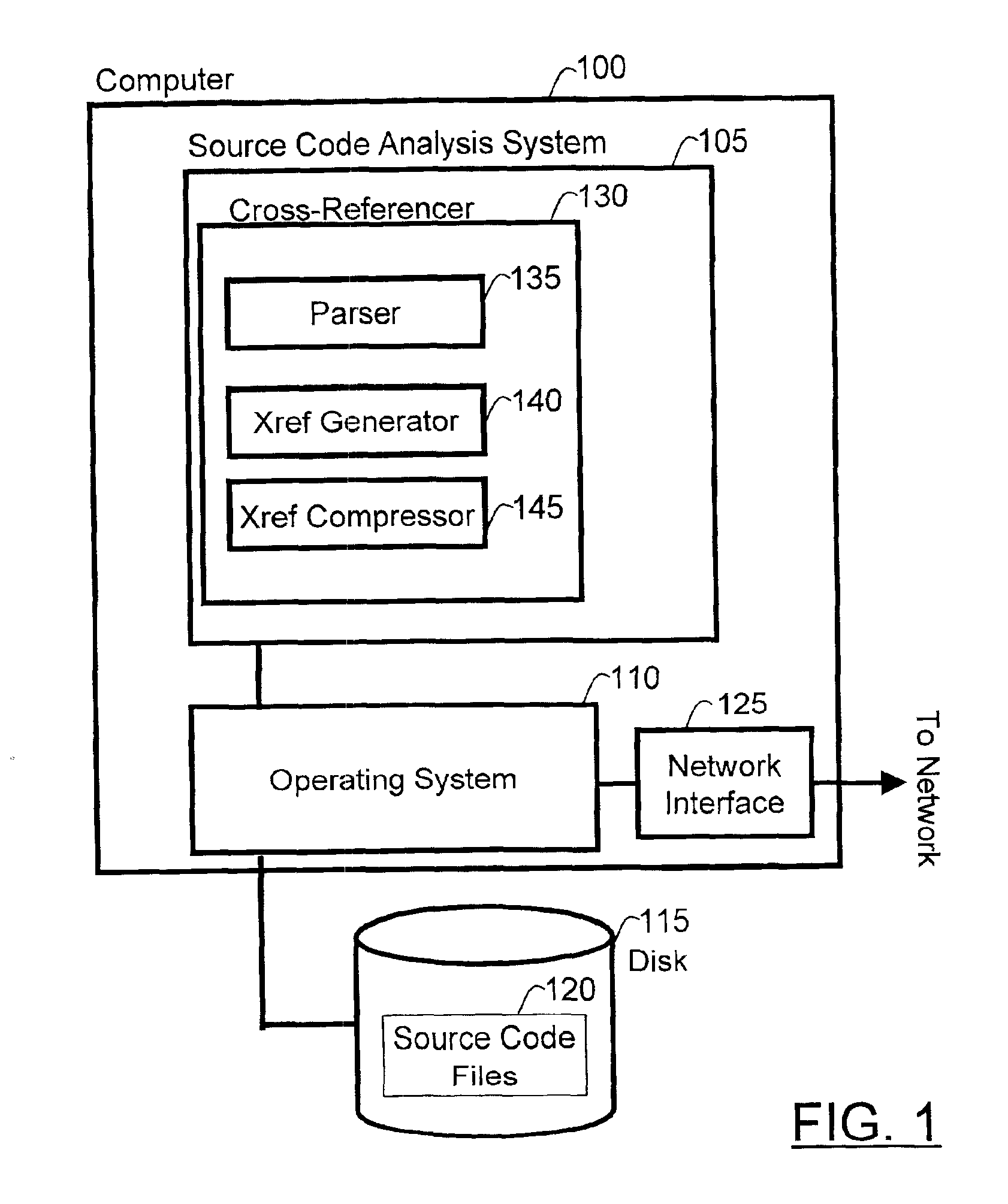 Method and data structure for compressing file-reference information