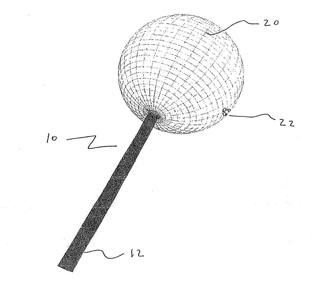 Alternative use for hydrogel intrasaccular occlusion device with an umbrella member for structural support