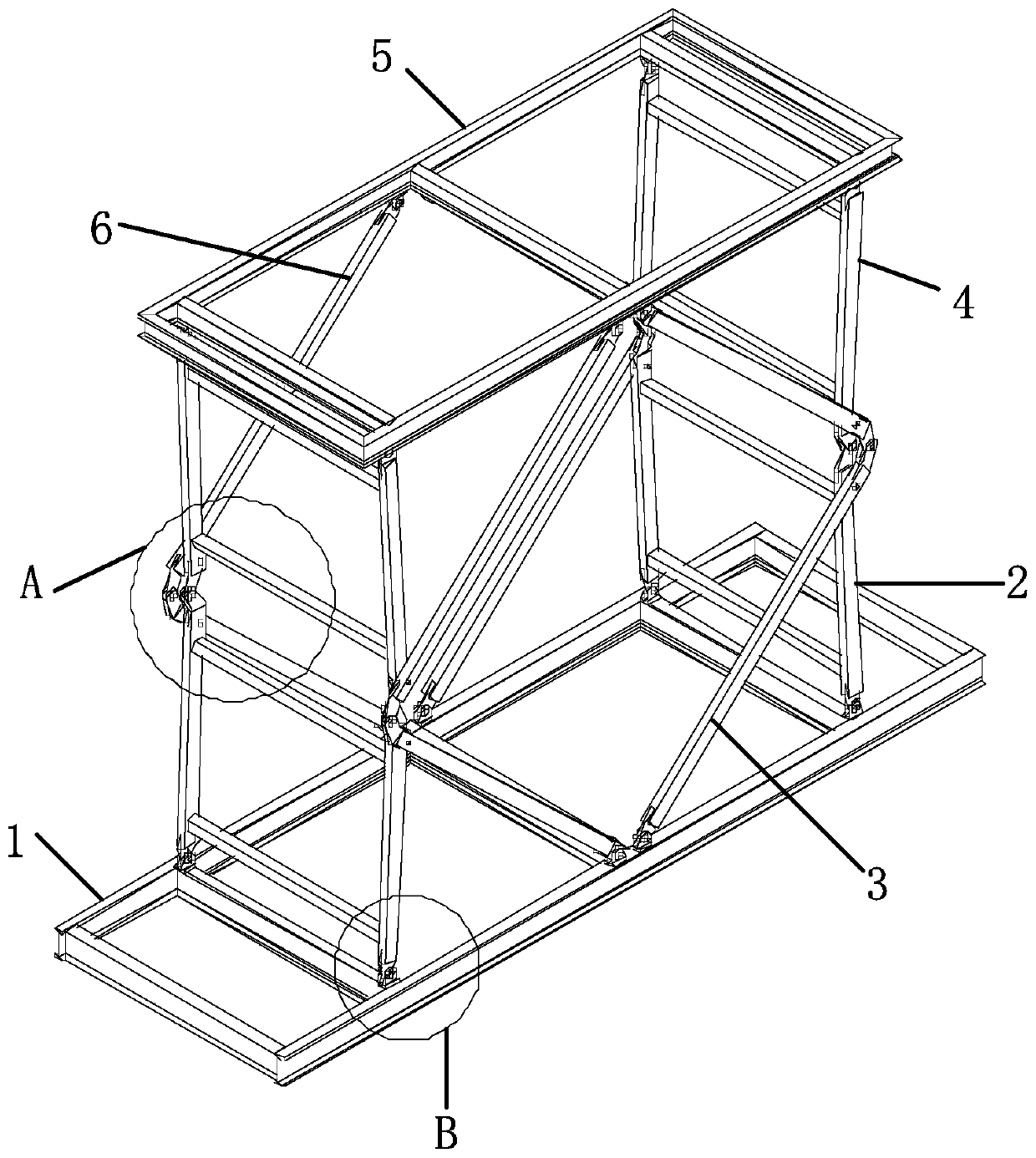 Workover rig wing-room support device