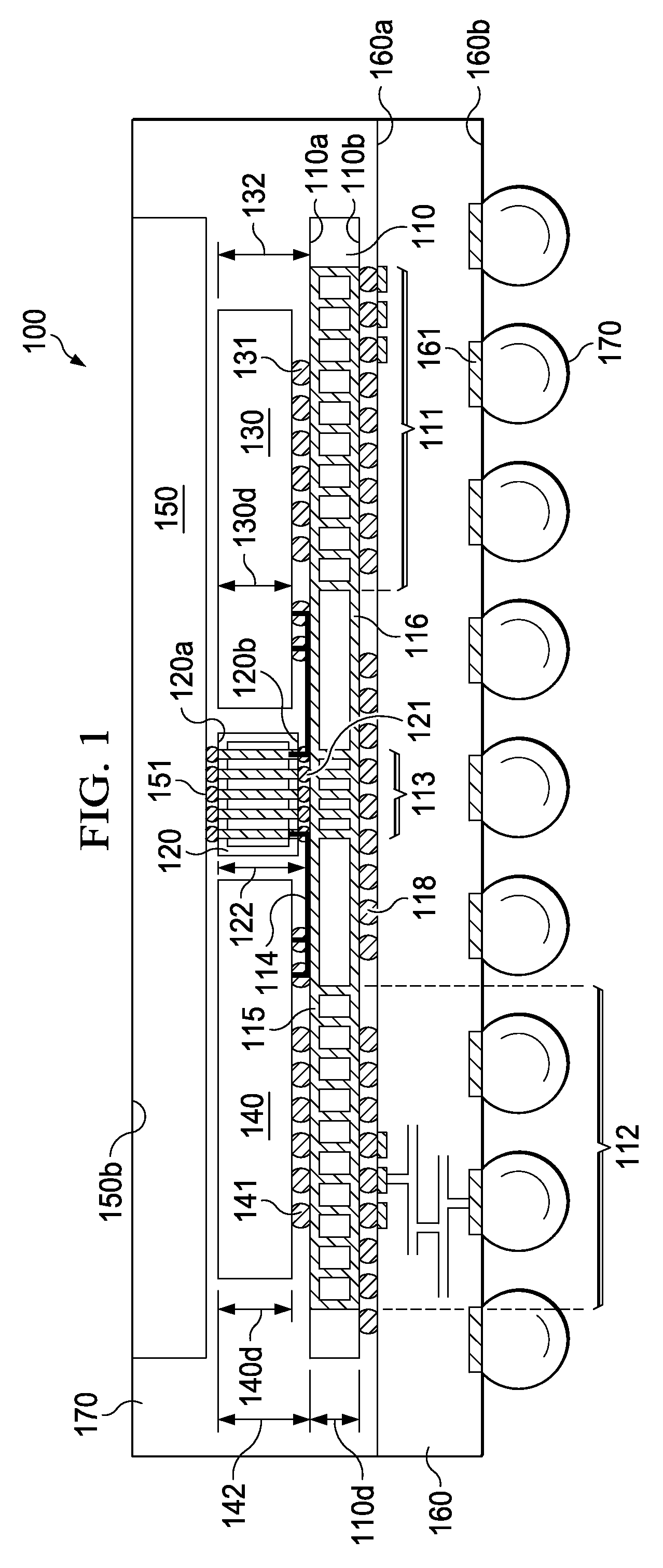 3D semiconductor interposer for heterogeneous integration of standard memory and split-architecture processor