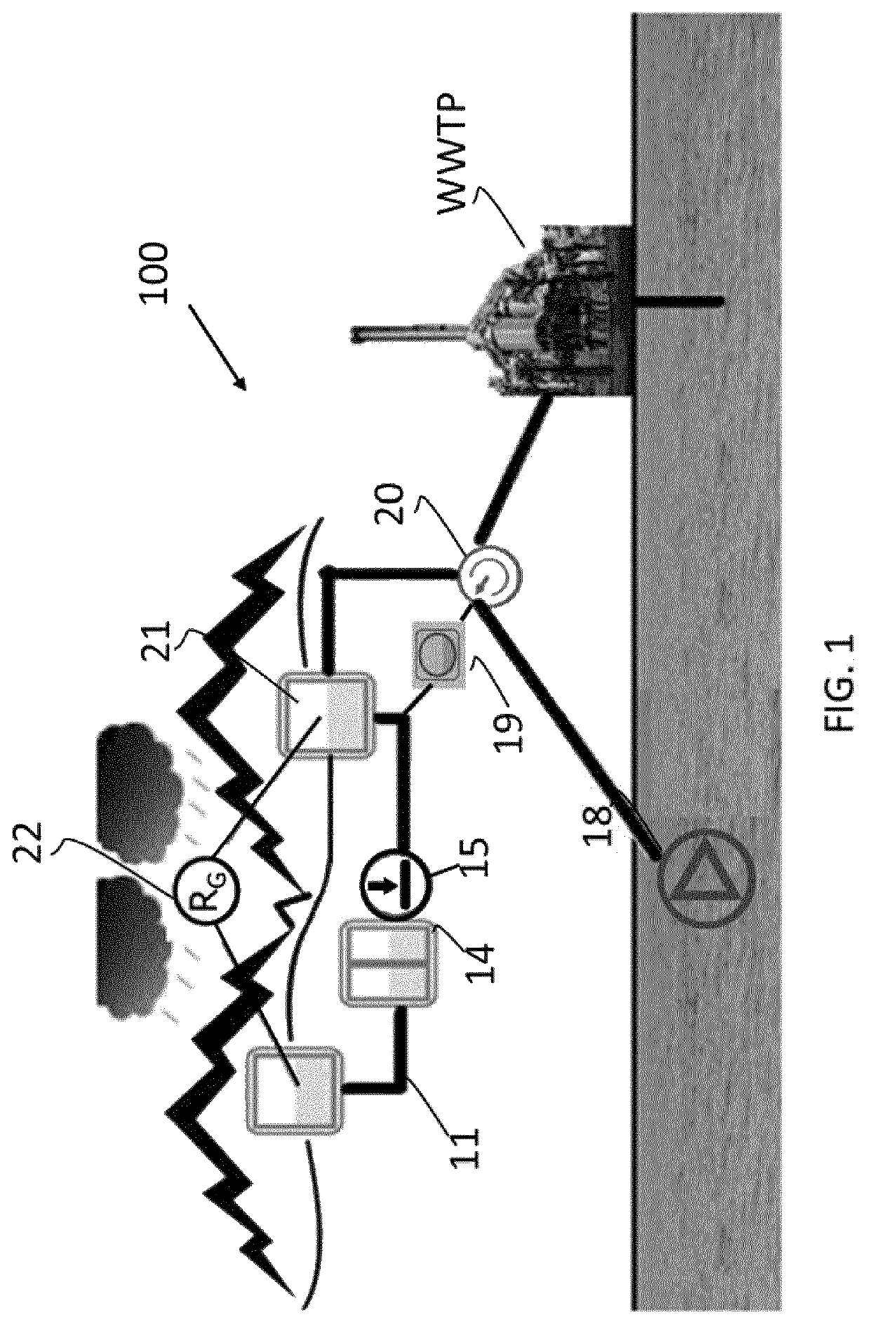 Method for generating control signals adapted to be sent to actuators in a water drainage network