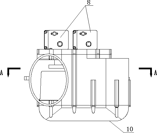 Multi-motor drive built-in valve for large-flow gas meter
