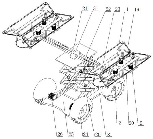 An adjustable rose pruning machine