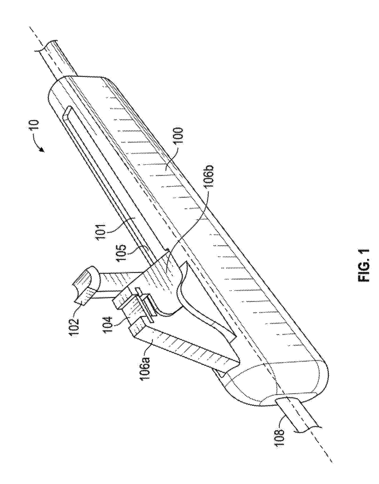 Stent delivery catheter with convertible living-hinge for slow to fast retraction