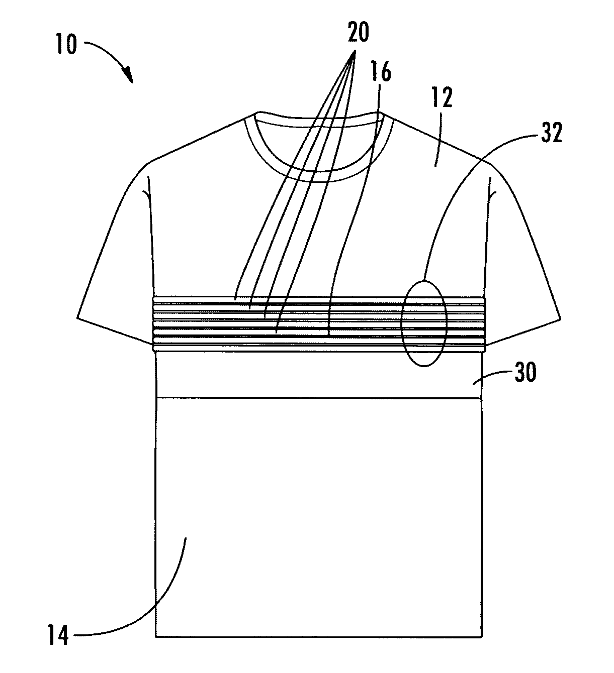 Physiological monitoring garment