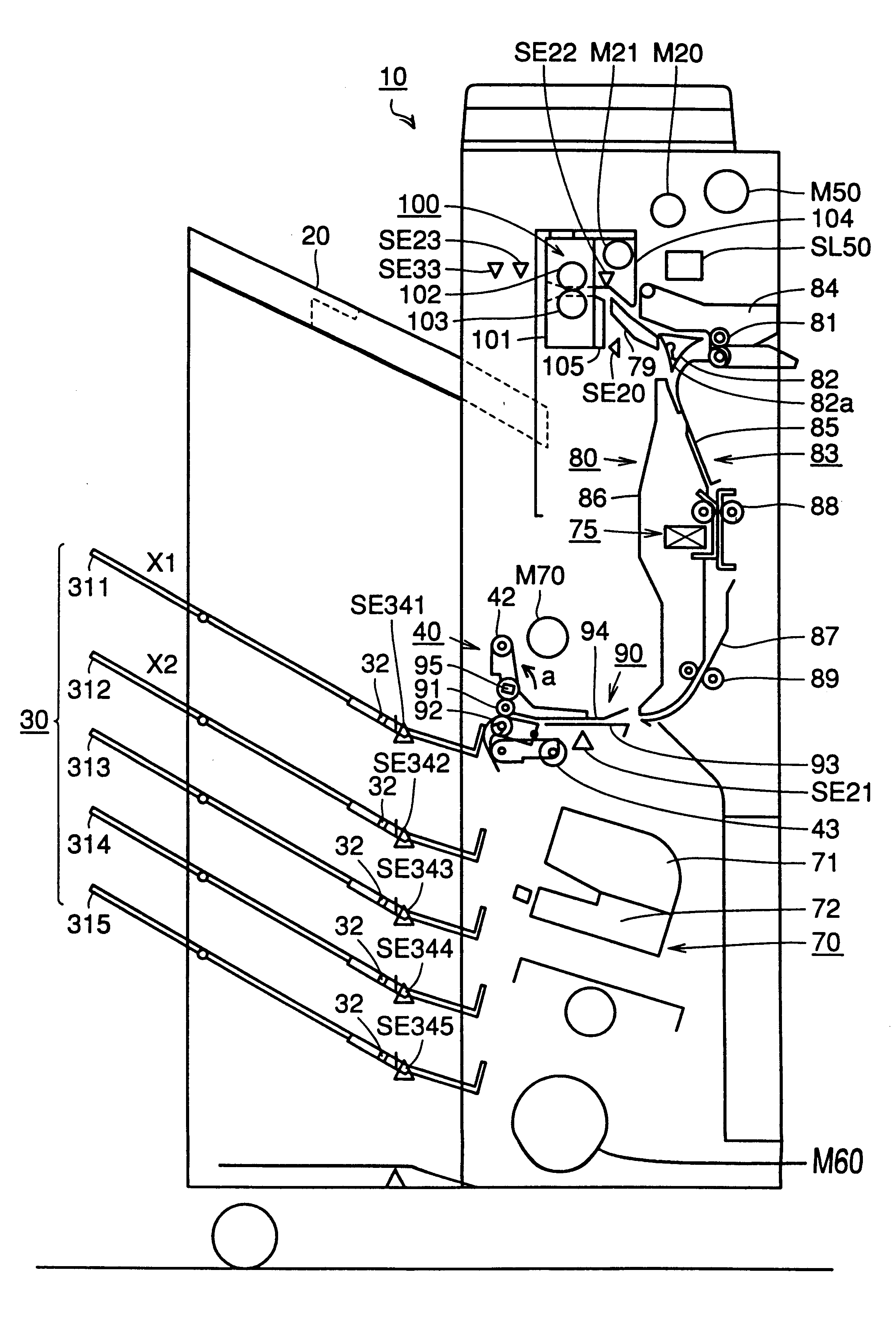 Image forming apparatus with highly operable sheet discharge device