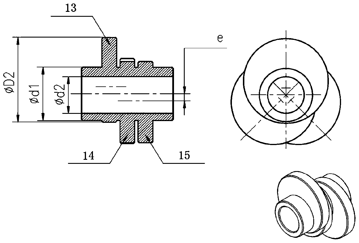Cam coaxial sinusoidal motion mechanism and equipment adopting cam coaxial sinusoidal motion mechanism