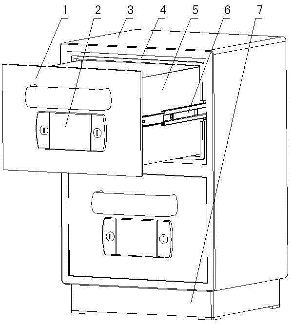 Drawer type safe box
