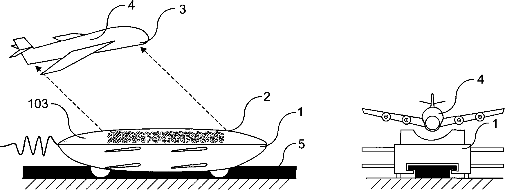 Safe landing system and method for rescuing airplane out of action in flight