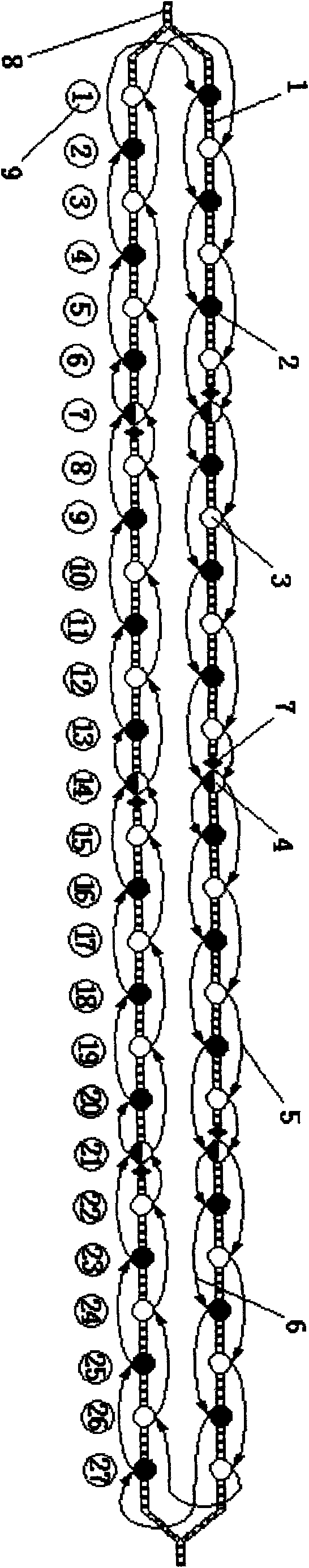 Rail transit system with sectionalized operation mode
