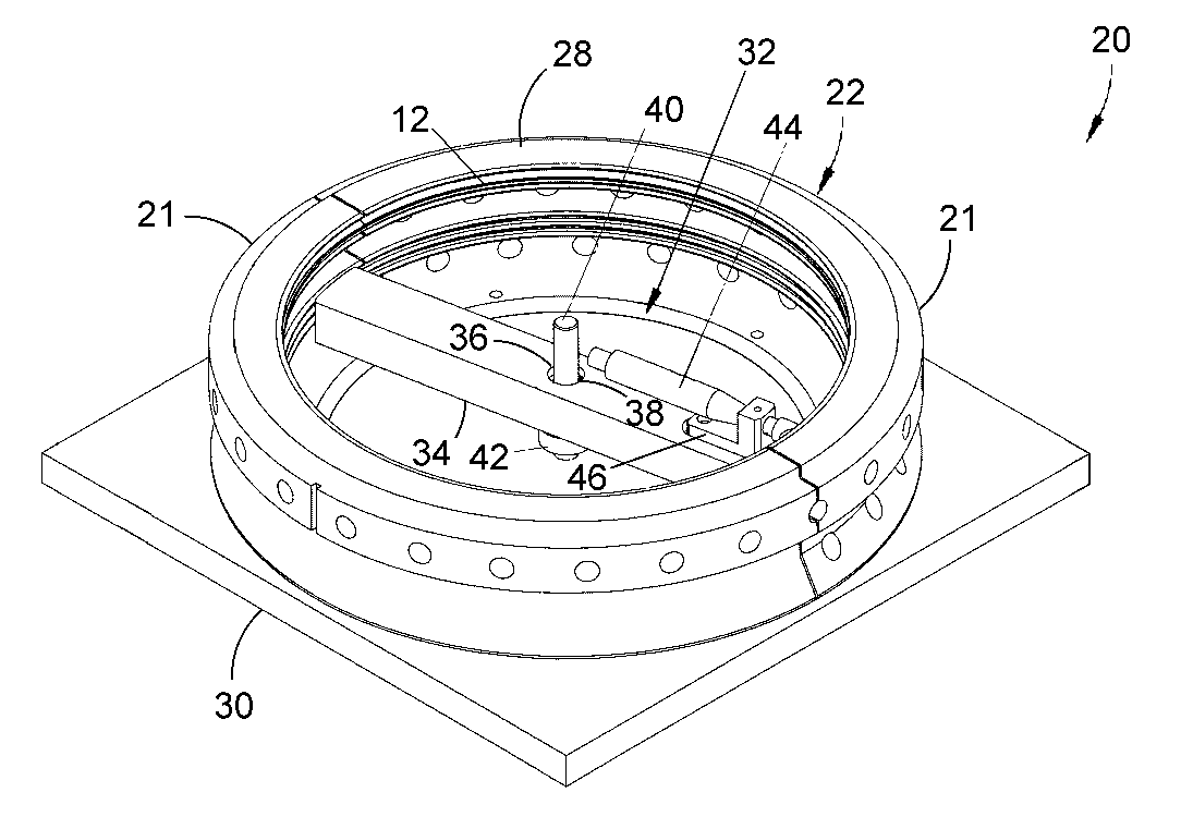 Fixture and inspection method for an annular seal