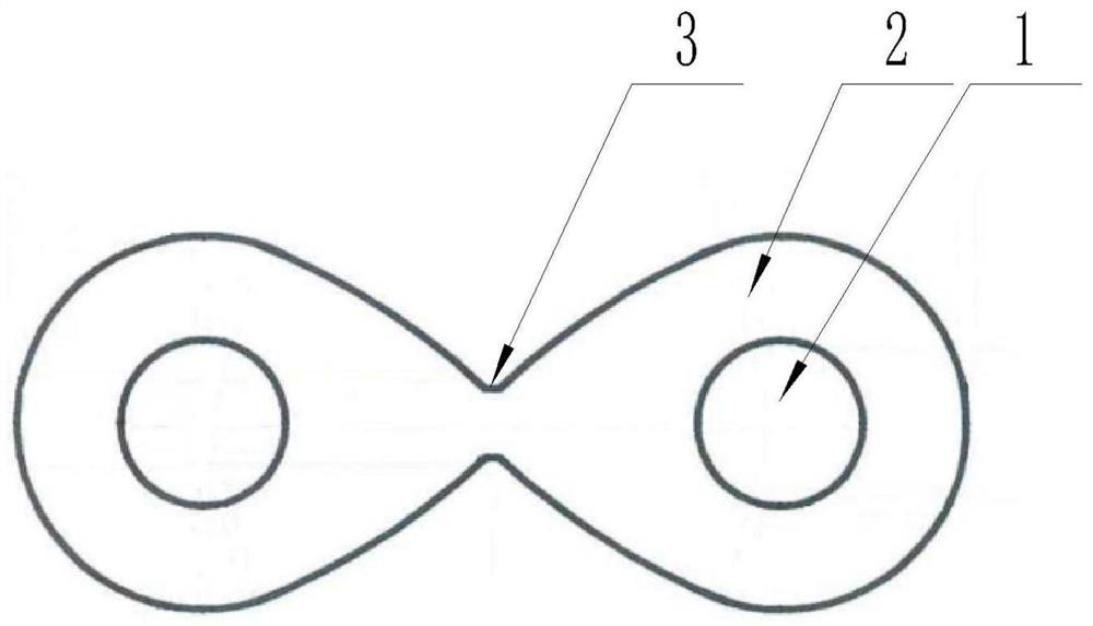 Double-branch cable for electronic blasting system, manufacturing process thereof, and mold