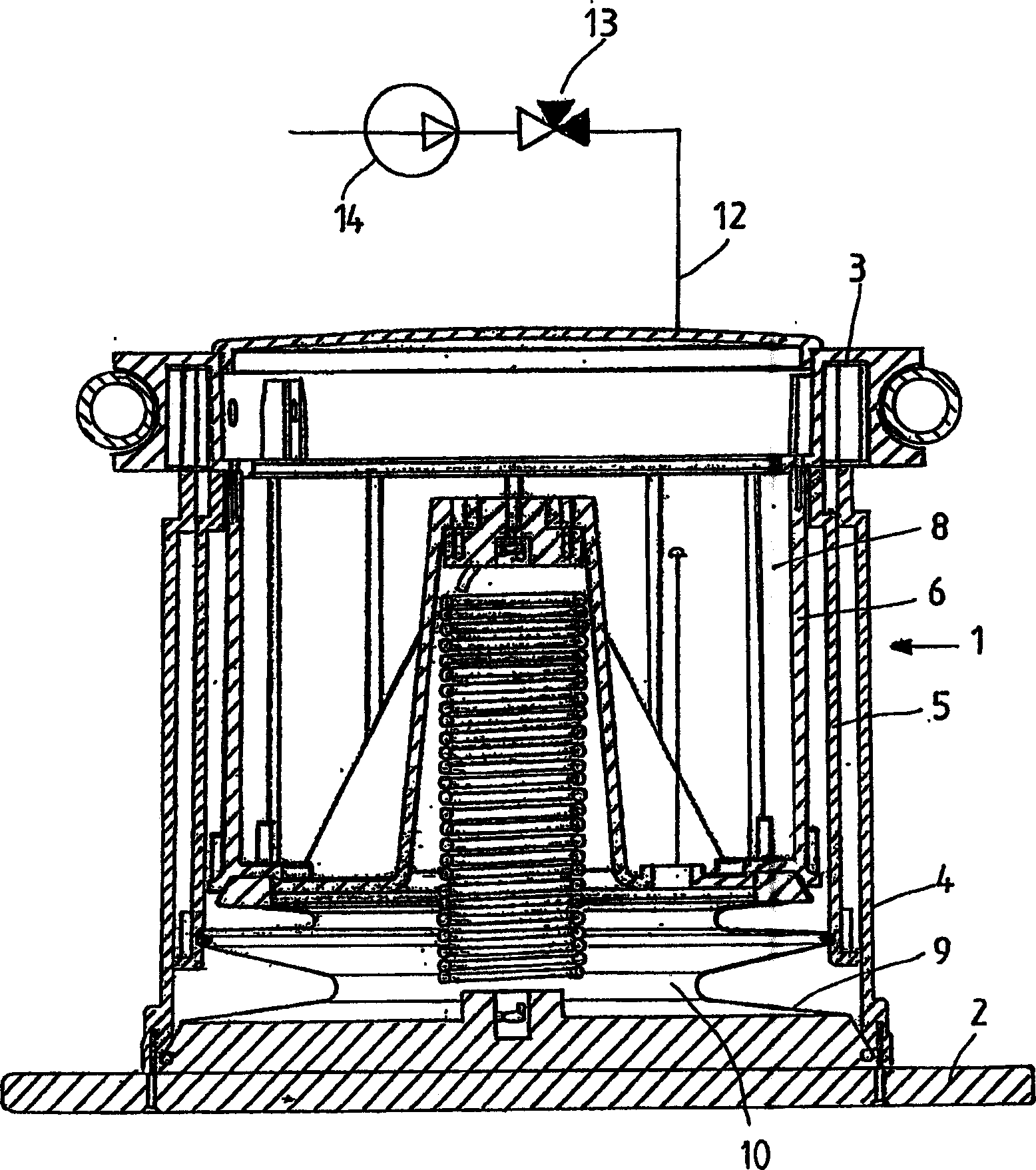 Pressing cylinder, preferably for use in a refuse compressor