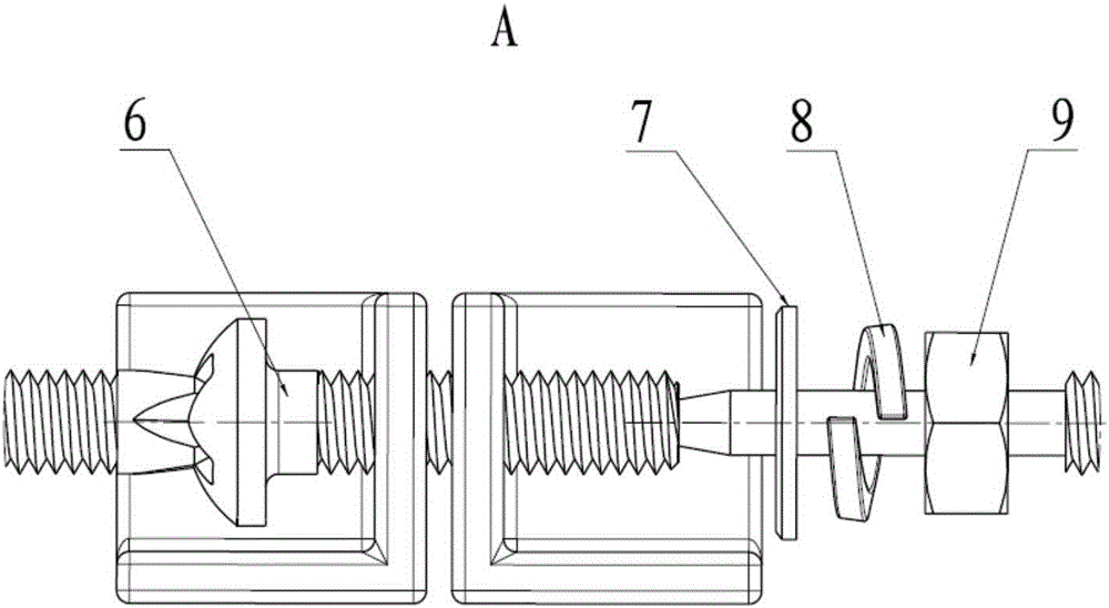 Mini-screw and nut assembly auxiliary assembling tool and assembling method