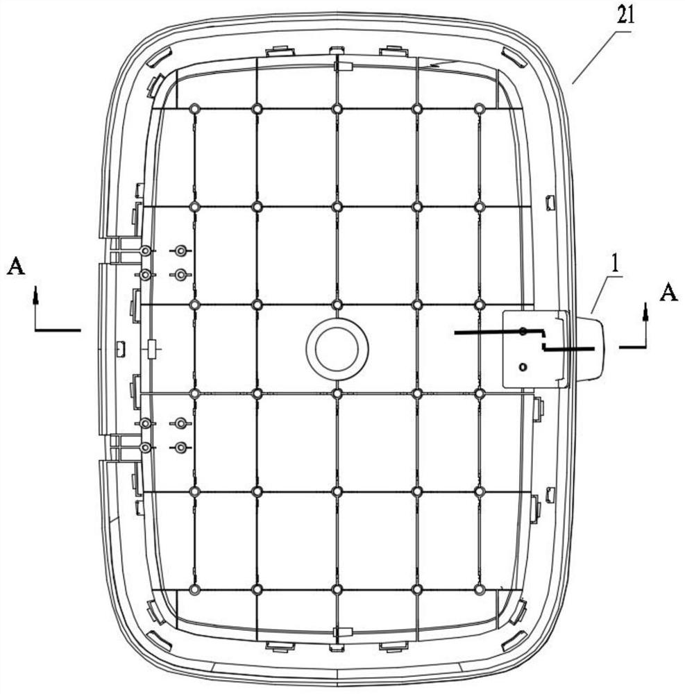 Refrigerator door handle, door body and installation method