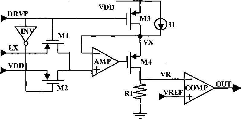 Image current detecting circuit