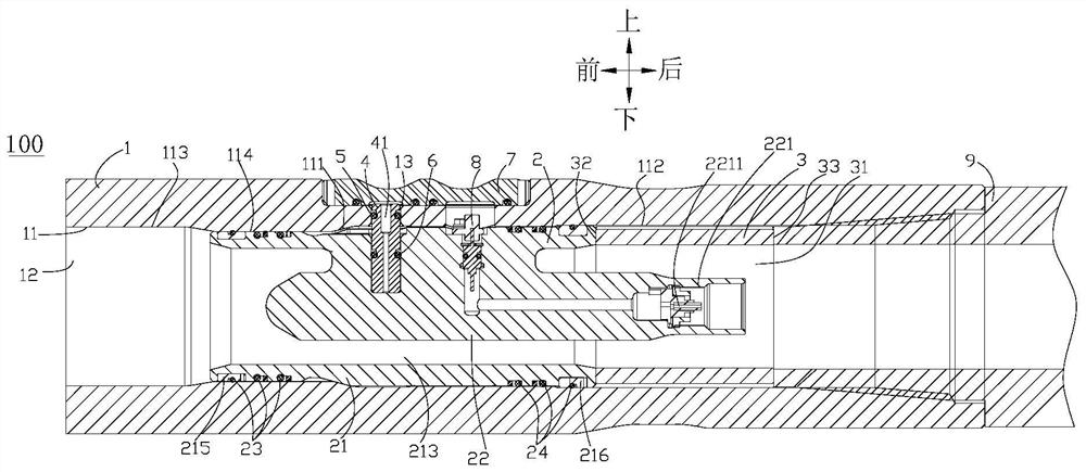 Guide head mounting structure