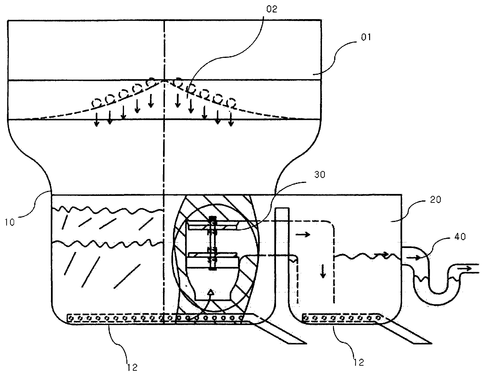 Fermentation device and microbial fermentation decomposition treatment method thereof