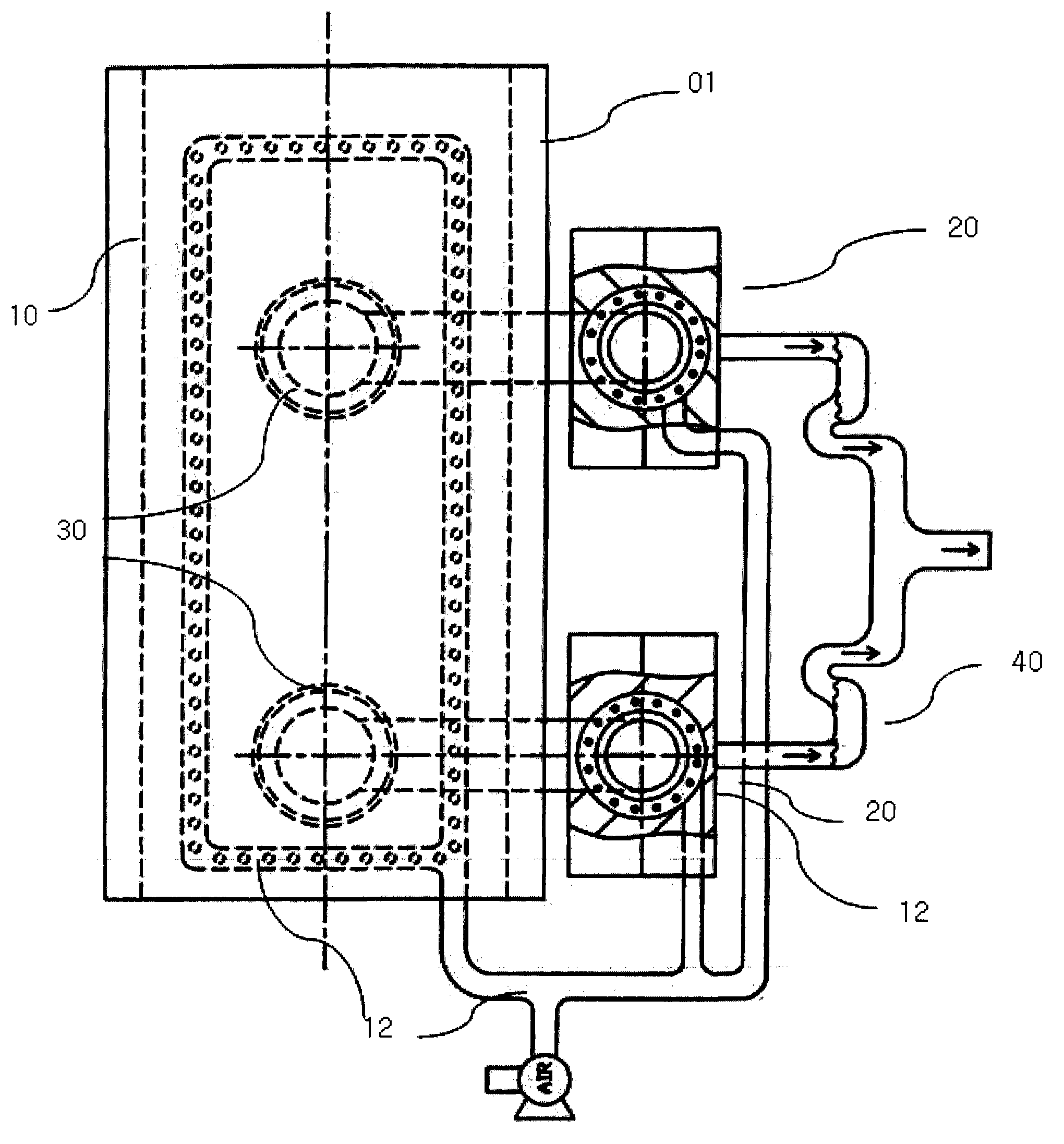 Fermentation device and microbial fermentation decomposition treatment method thereof