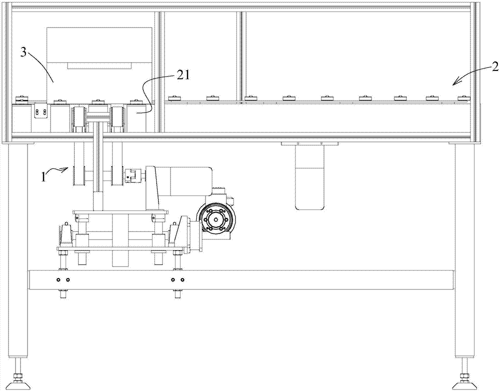 Jack-up transfer machine and working method thereof as well as automated conveying line