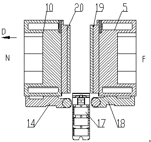 Crystallizer system for continuously casting double-flow plate blanks