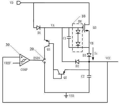 Power supply circuit, device and equipment of synchronous rectifier