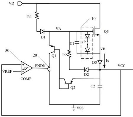 Power supply circuit, device and equipment of synchronous rectifier