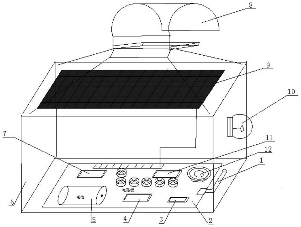 Electric power communication optical cable external-damage-prevention alarm device and method