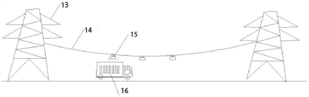 Electric power communication optical cable external-damage-prevention alarm device and method